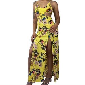 Fashion Nova Floral Maxi Dress